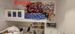 Graffiti Coco Chica Nina Baile Danza Dance Nombre Hija Cama Dormitorio 300x100000